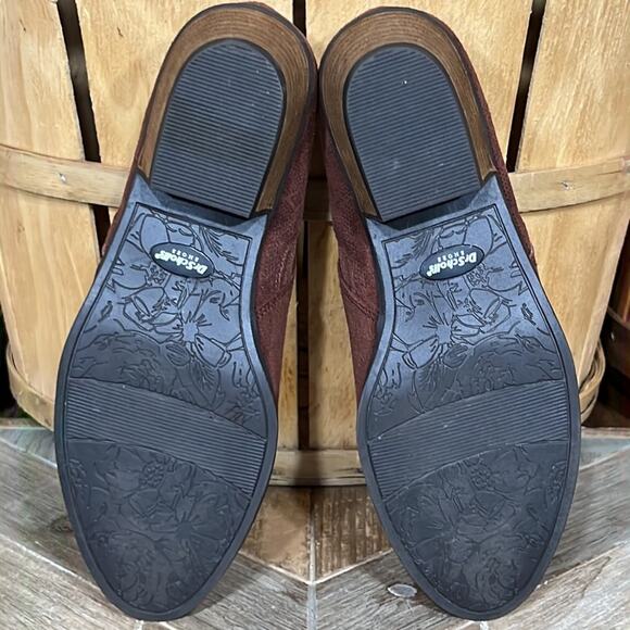 Dr. Scholl’s Brief Brown Faux Suede Microfiber Zip Ankle Boots Womens 6.5 WIDE - Picture 10 of 11